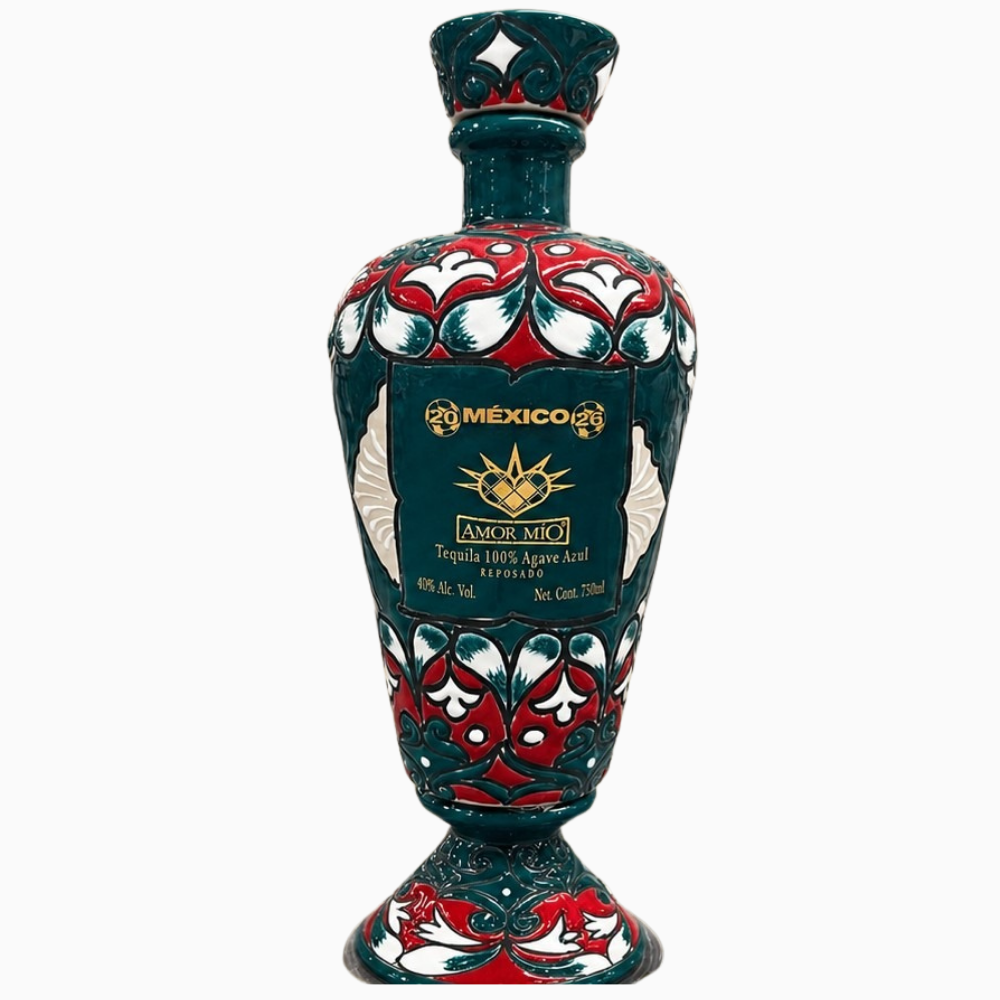Amor Mio Reposado Ceramic Tequila FIFA World Cup Mexico Edition