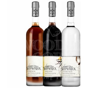 Brinley Gold Shipwreck Vanilla, Coffee & Coconut Rum Bundle