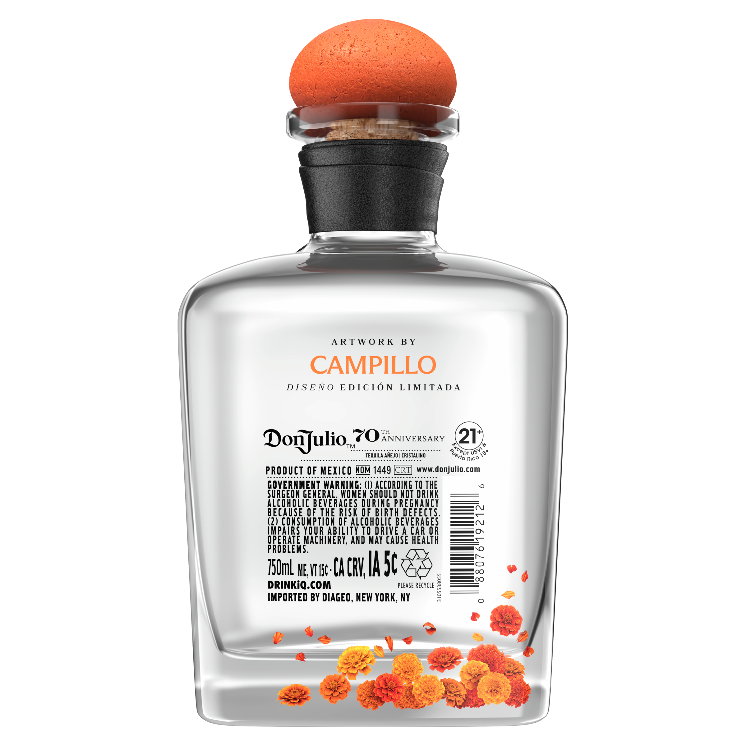 Don Julio 70th Anniversary Día de los Muertos 2026 Añejo Claro Tequila 750mL - Image 3