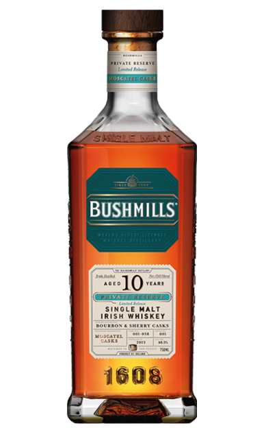 Bushmills Private Reserve 10 Year Moscatel Cask Single Malt Irish Whiskey