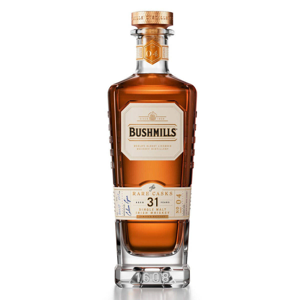 Bushmills 31 Year Rare Cask American Oak No. 04 Single Malt Irish Whiskey