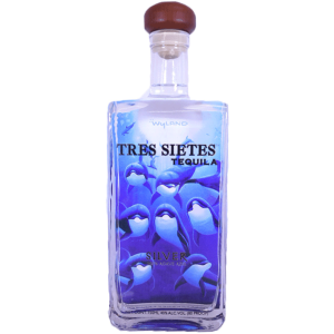 Tres Sietes Silver Dolphin Label by Wyland